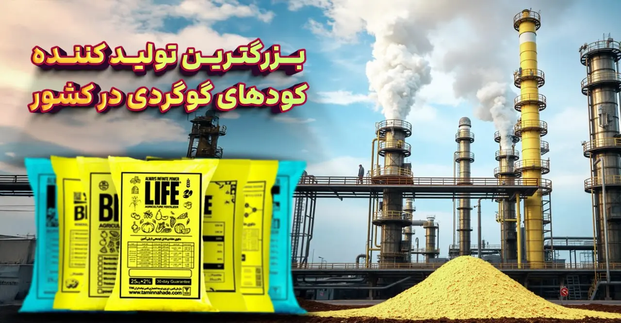 بزرگترین تامین کننده کود گوگرد پودری، گرانول، مایع و بنتونیتی